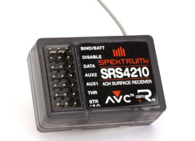 Приемник Spektrum SRS4210 4-канальный 2.4GHz DSM2/DSMR AVC (SPMSRS4210)