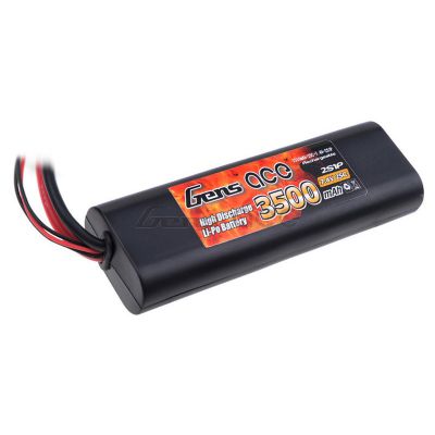 Аккумулятор Gens Ace Li-Po battery 7.4V 3500 mAh 2S1P 25C Hard Case (AE-3500-2S-25H)