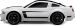 Автомобиль Traxxas Ford Mustang Boss 302 VXL 4WD 1:16 EP 2.4Ghz (White RTR Version) 7304