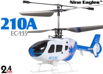 Вертолет Nine Eagles EC 135 2.4 GHz (Blue RTF Version) (NE R/C 210A) NE30221024206016A Синий