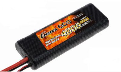 Аккумулятор Gens Ace Li-Po battery 7.4V 4000 mAh 2S1P 25C Hard Case (ACE-4000-2S-25H)