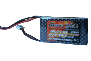 Аккумулятор Gens Ace Li-Po battery 7.4V 800 mAh 2S1P 20C Soft Case (ACE-800-2S-20S)